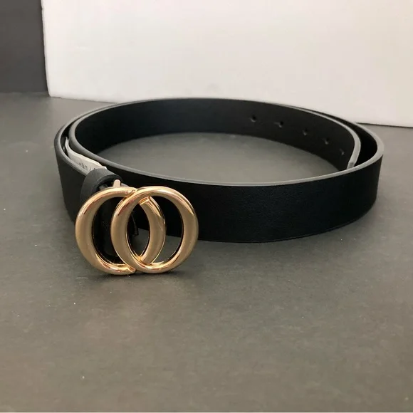 Forever 21 Black Belt | New no Tags | Size M/L 94CM - Picture 3 of 8